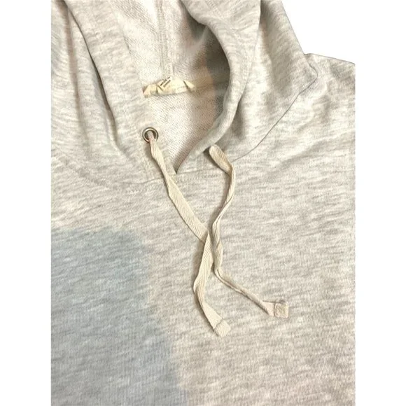 Jane + Delancey Light Gray Oversized Sleeveless 90's Style Hoodie Sweatshirt-Sma - Picture 5 of 13